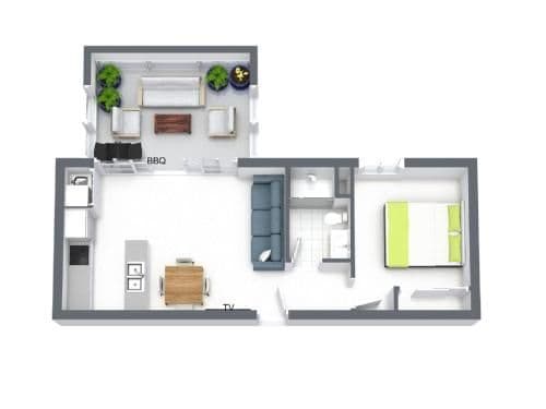 Apartment with Balcony
