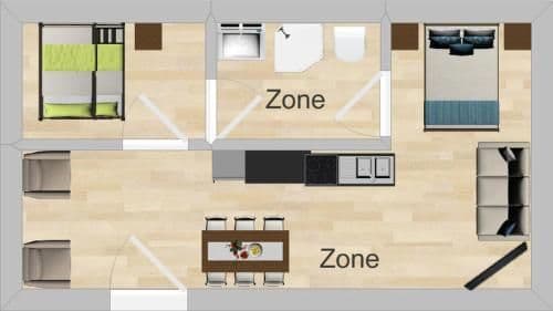 Two-Bedroom Studio Unit