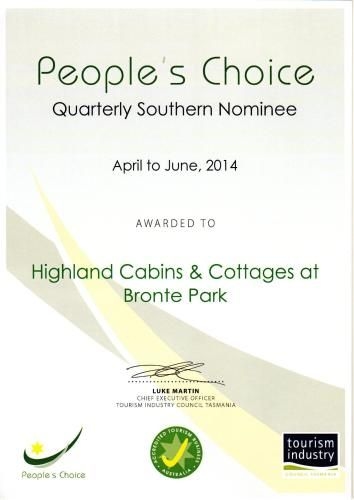 Highland Cabins and Cottages at Bronte Park1