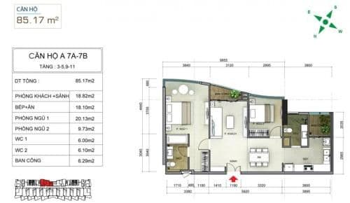 Three-Bedroom Apartment