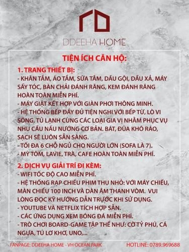 Ddeeha Home-Vinhomes Ocean Park, Thành Phố Biển Hồ (Ddeeha Home-Vinhomes Ocean Park, Thanh Pho Bien Ho)1