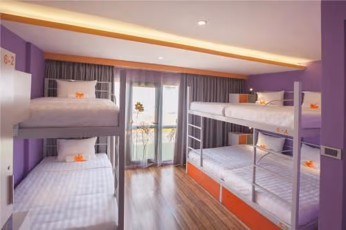 Bed in 6-Bed Female Dormitory Room