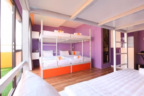 Bed in 6-Bed Female Dormitory Room