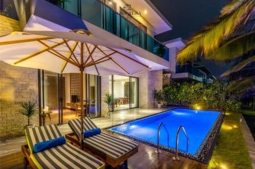 Beach Front Three-Bedroom Villa
