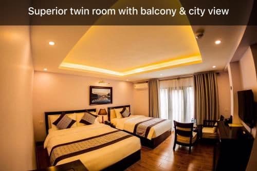 Superior Twin Room with Balcony and City View
