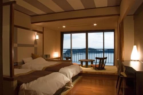 Twin Room with Tatami Area and Sea View