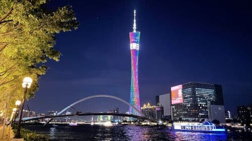 ทัวร์ส่วนตัวยามค่ำคืนที่กวางโจว หอคอยแคนตันและล่องเรือแม่น้ำเพิร์ล