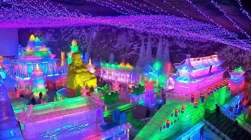 ทัวร์ส่วนตัว ยามค่ำคืน เทศกาลโคมไฟน้ำแข็ง หุบเขาล่งชิงเซี่ย พร้อมดินเนอร์