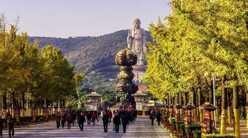 ทัวร์ส่วนตัว 1 วัน เที่ยวอู๋ซี สถานที่ท่องเที่ยวทางพุทธศาสนา และเกาะหยวนโถวจู บนทะเลสาบไท่หู