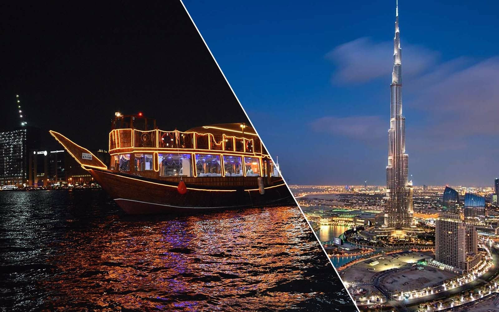 Dubai City Tour + Dhow Dinner Cruise in Creek Combo