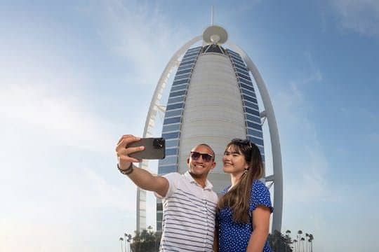 Inside Burj Al Arab Tour including Gold Cappuccino at Uma Lounge