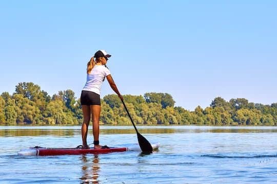 SUP rental in Vienna's Old Danube lake