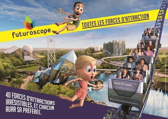 Entrance ticket for Futuroscope park