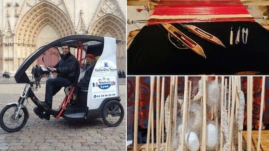 Lyon capital of Silk pedicab tour