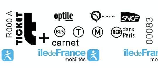 Paris Public Transportation | Book of 10 t+ tickets RATP