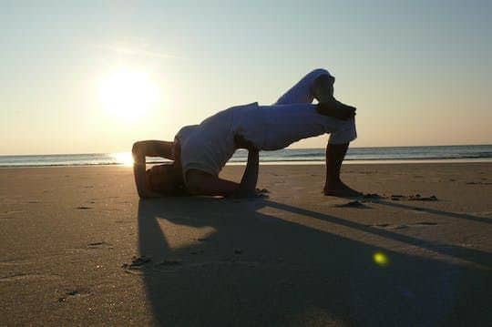 Yoga session with Sandy
