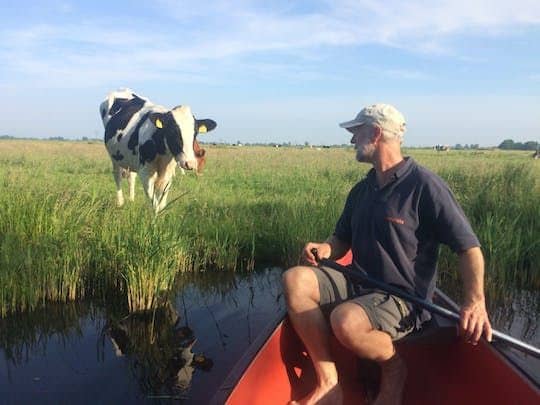Sunset canoe tour from Amsterdam to the Waterland region