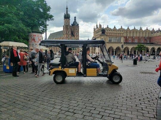 Krakow Old Town, Jewish Kazimierz and Ghetto tour by electric golf cart