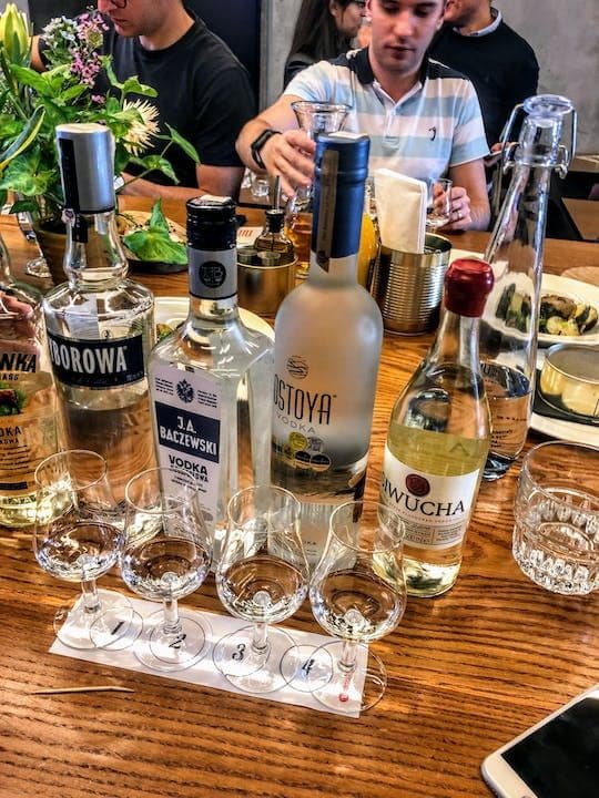 Vodka tasting experience in Warsaw