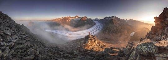 Aletsch Arena round-trip cable car ticket to View Point Eggishorn