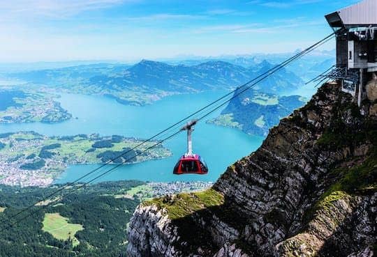 Pilatus half-day golden round trip from Lucerne in summer