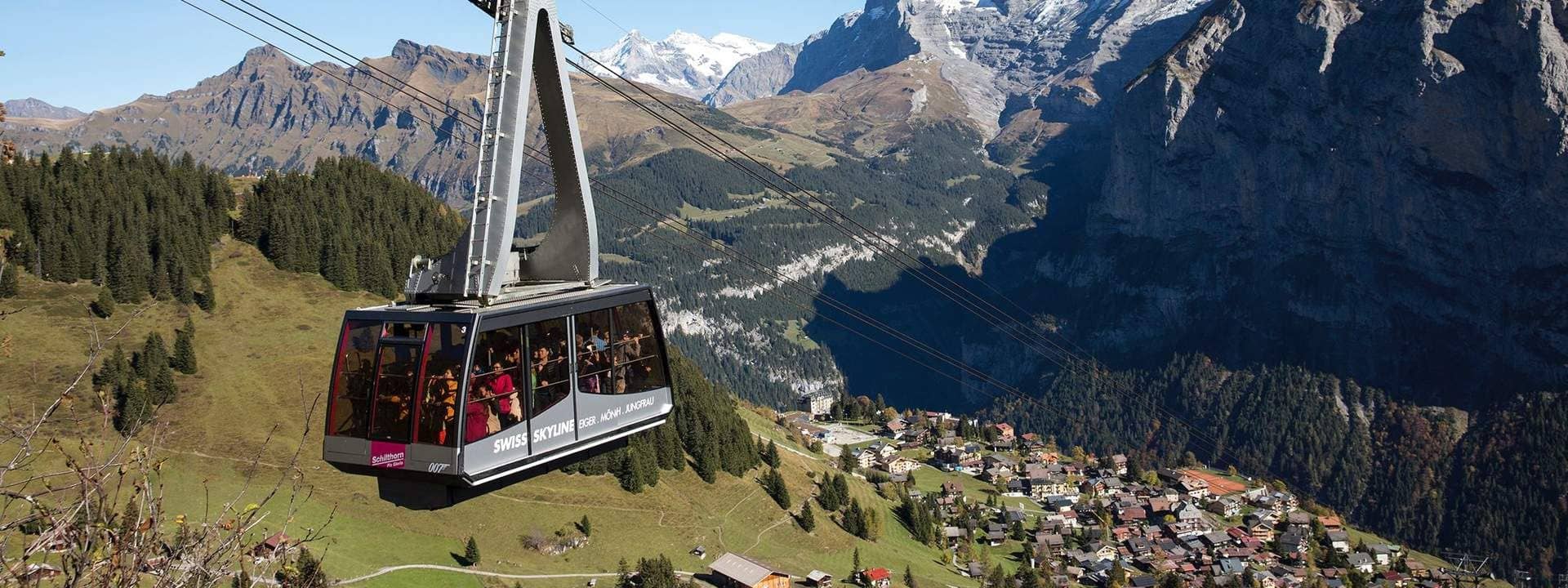 Schilthorn Round Trip Cable Car Ticket from Stechelberg