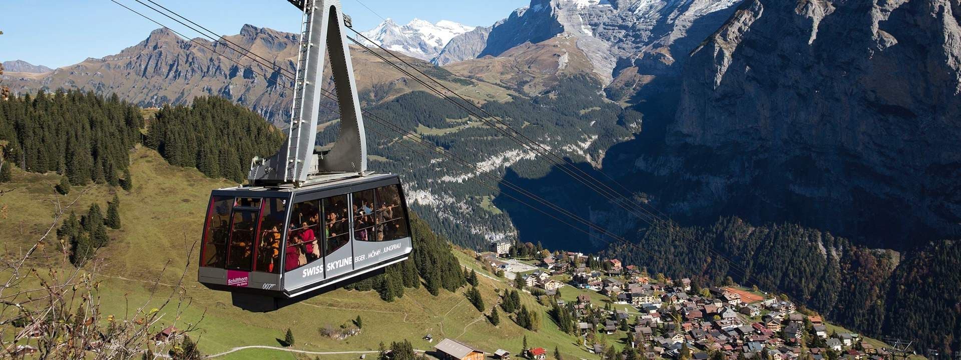 Schilthorn Round Trip Cable Car Ticket from Stechelberg