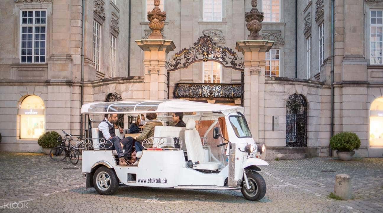 Zurich Electric Tuk-Tuk Private Tour with Hot Stone-Cooked Swiss Beef Steak2