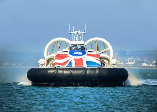 Hovercraft flight return transfer to the Isle of Wight