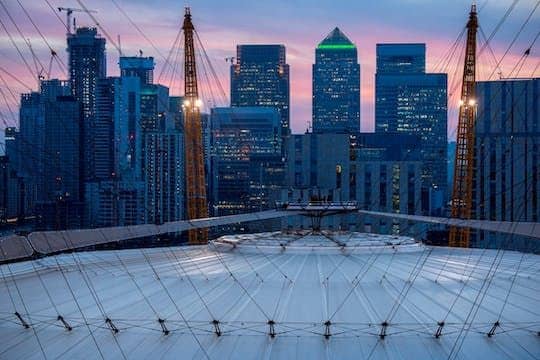 Up at The O2 twilight climb
