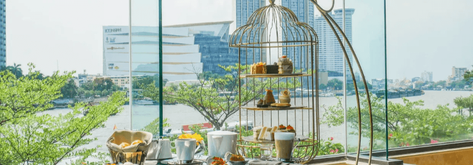 จิบน้ำชายามบ่ายที่ล็อบบี้เลานจ์ โรงแรมแชงกรี-ลา กรุงเทพฯ (Shangri-La Hotel Bangkok - Afternoon Tea Birdcage Set at Lobby Lounge)2