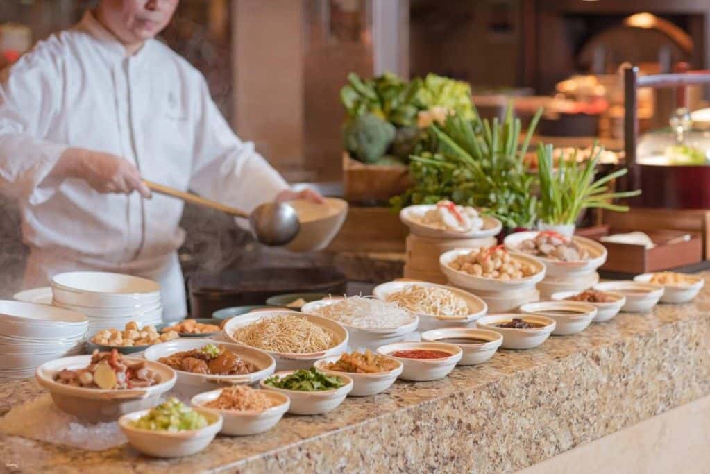 【มาเก๊า】โรงแรมโฟร์ซีซั่นส์ มาเก๊า|บุฟเฟ่ต์ห้องอาหารหมิงชี3