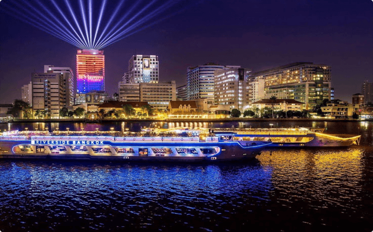 แพ็กเกจล่องเรือดินเนอร์ Riverside Carnival Cruise บนแม่น้ำเจ้าพระยา