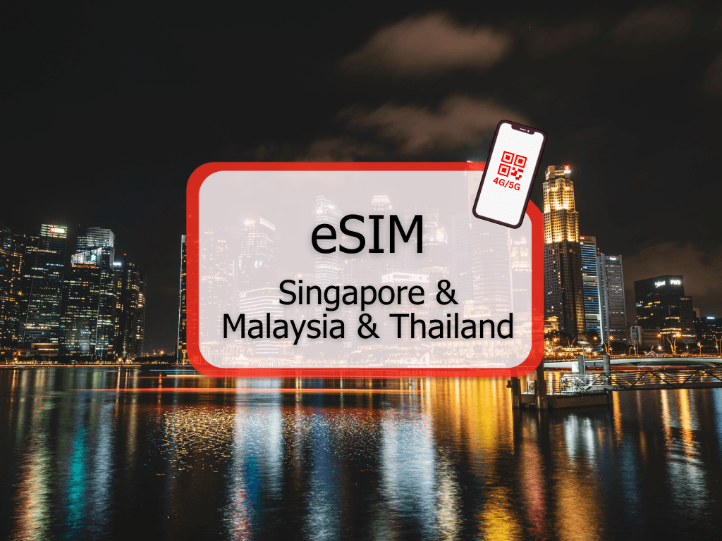 Singapore & Malaysia & Thailand 4G/5G Data in Total eSim by Redtea Mobile