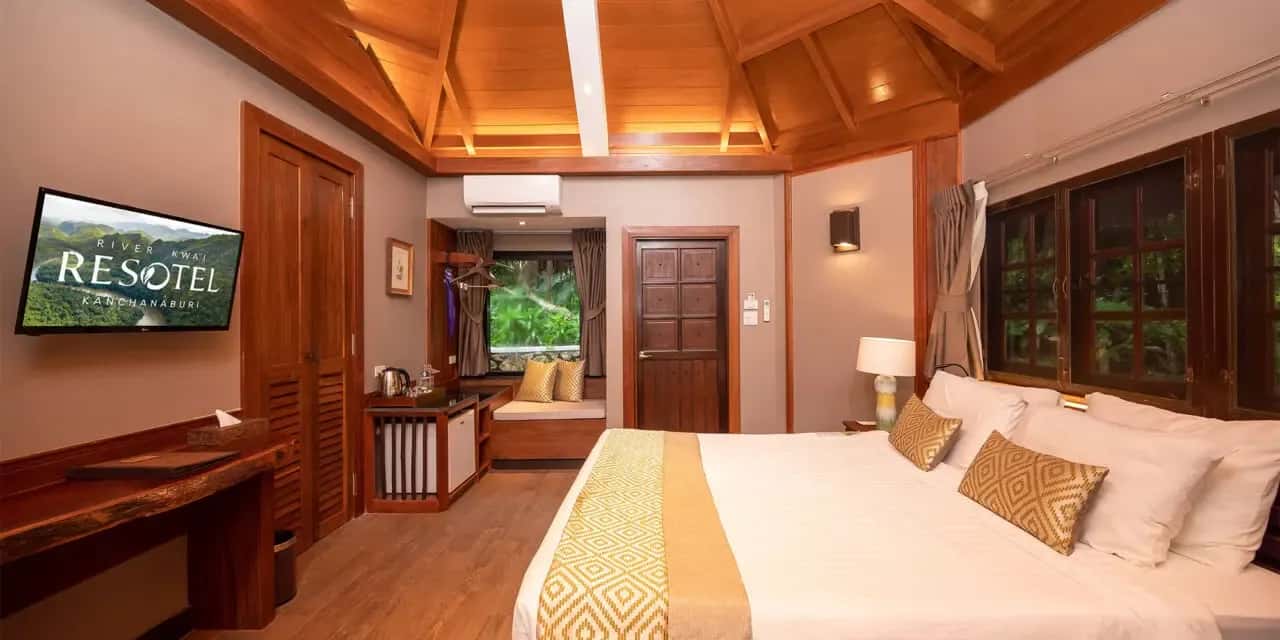แพ็กเกจที่พักโรงแรมริเวอร์เเคว รีโซเทล กาญจนบุรี (ใช้ได้ถึง 31 ตุลาคม 2569)1