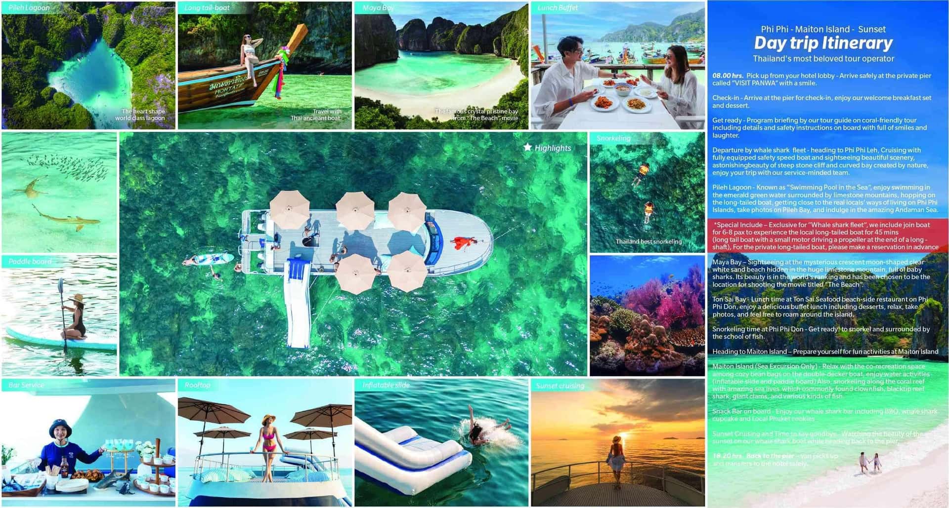 Phi Phi Islands & Maiton Sunset Tour with Long-tail Boat Trips and Day Trips3
