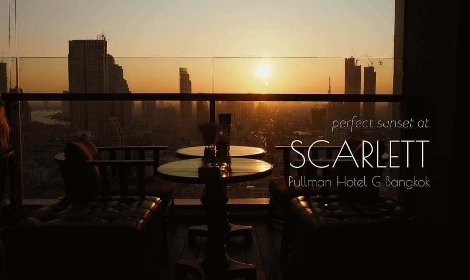 ห้องอาหารและรูฟท็อปไวน์บาร์ สการ์เล็ต (Scarlett) ที่โรงแรมพูลแมน กรุงเทพฯ จี3