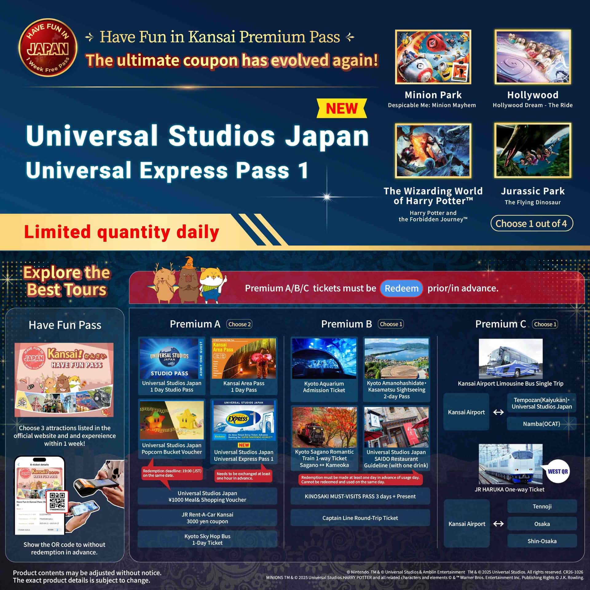 พาสเที่ยวคันไซแบบพรีเมียม Have Fun in Kansai1