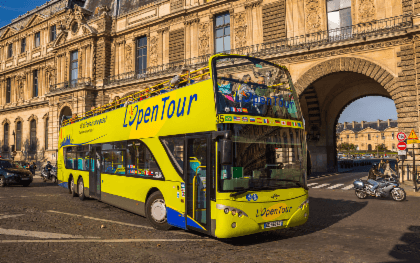 Hop-On Hop-Off - ทัวร์นั่งรถบัสชมเมืองปารีส