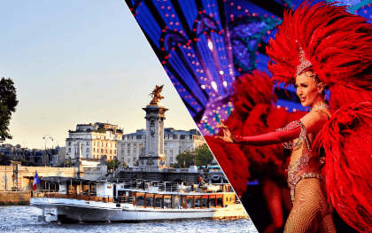 โชว์ Moulin Rouge กับ ดื่มแชมเปญพร้อมล่องเรือแม่น้ำแซนด์