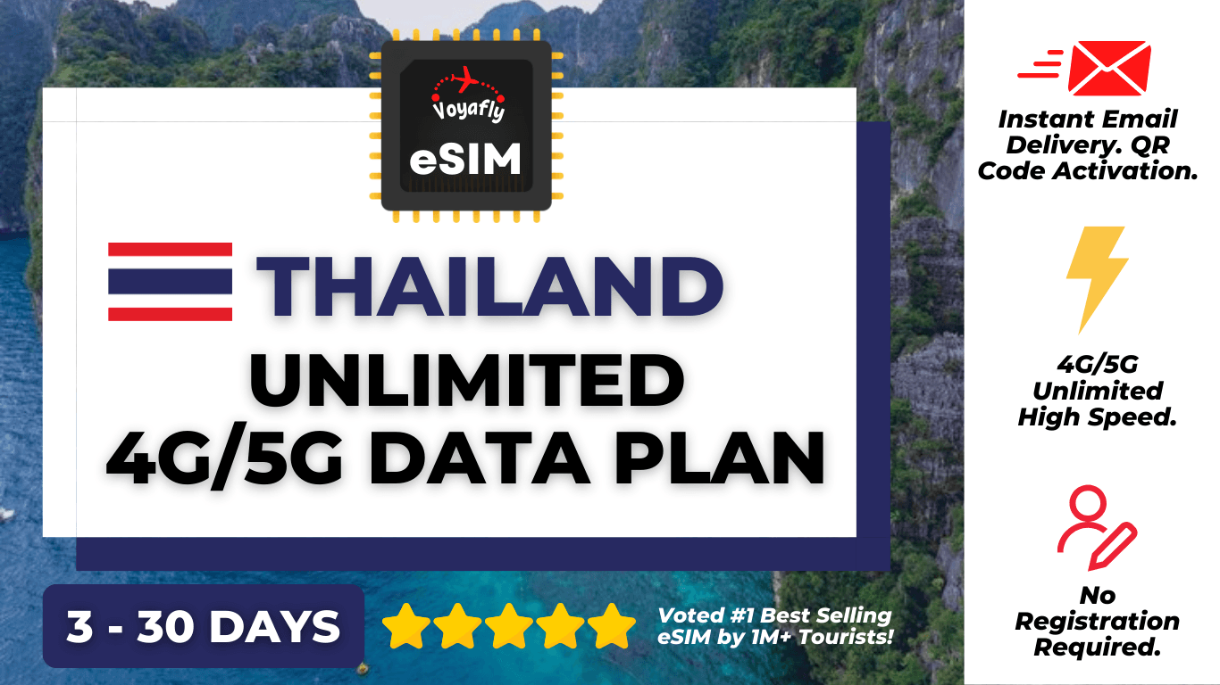 Thailand - Unlimited 4G/5G Data eSIM