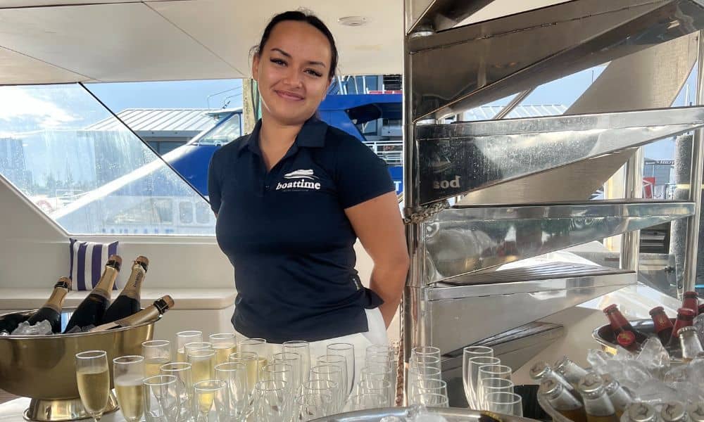 3 Course Dinner with Drinks on a Gold Coast Superyacht Cruise - For 2