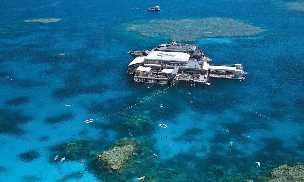 Great Barrier Reef Cruise to Quicksilver Port Douglas Pontoon