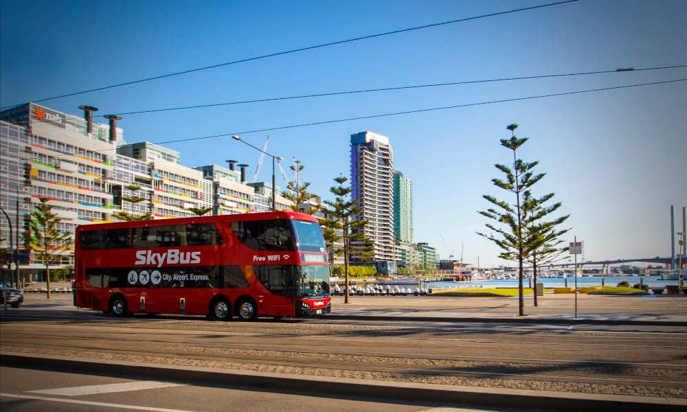 SkyBus Tullamarine Airport to Southbank or Docklands