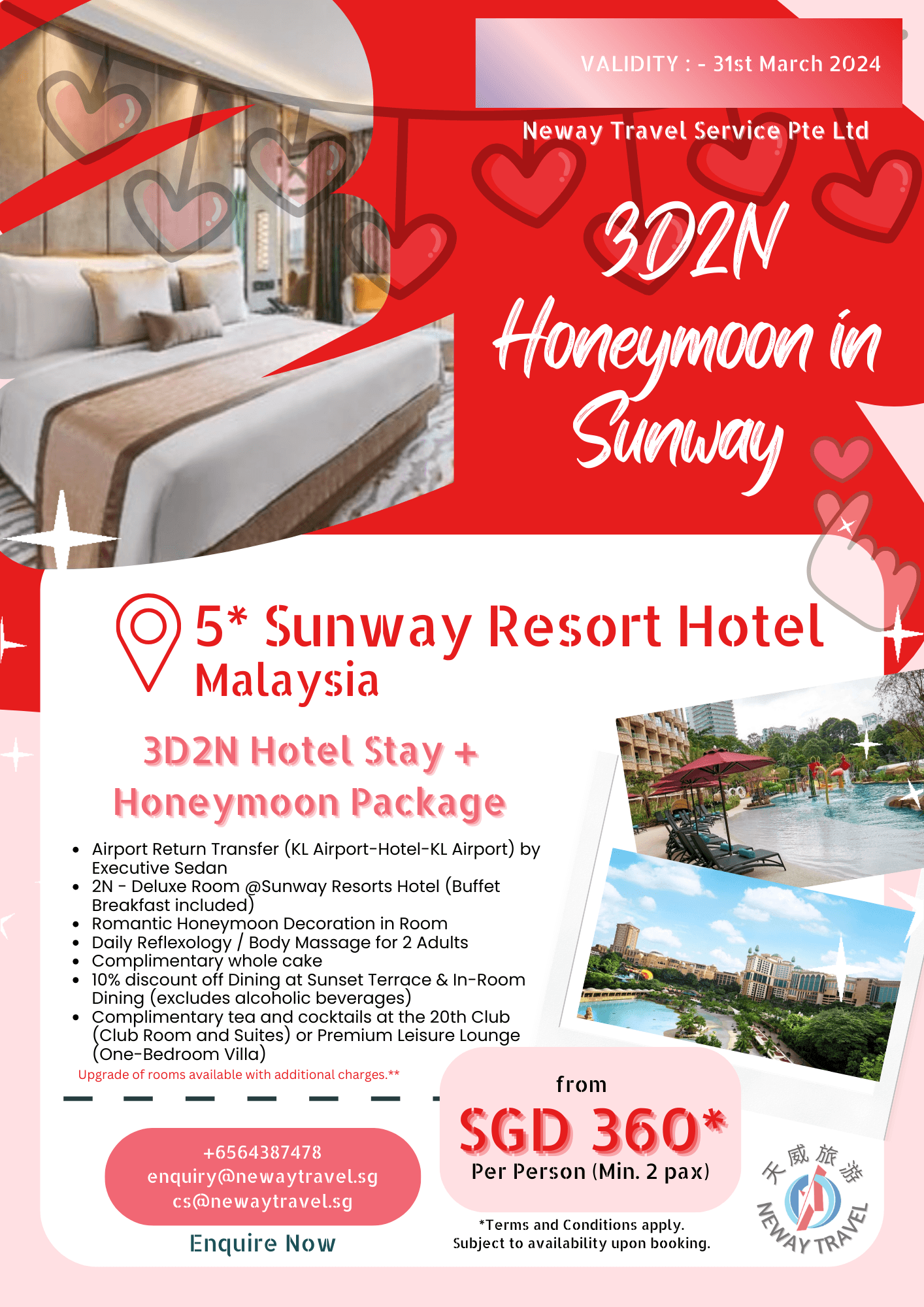 3D2N Honeymoon in Sunway