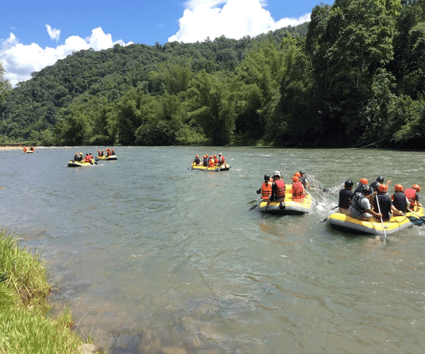 Kiulu Water Rafting, Tamparuli Suspension Bridge & Likas City Mosque Half Day Tour with Lunch (Level 1 -2)1