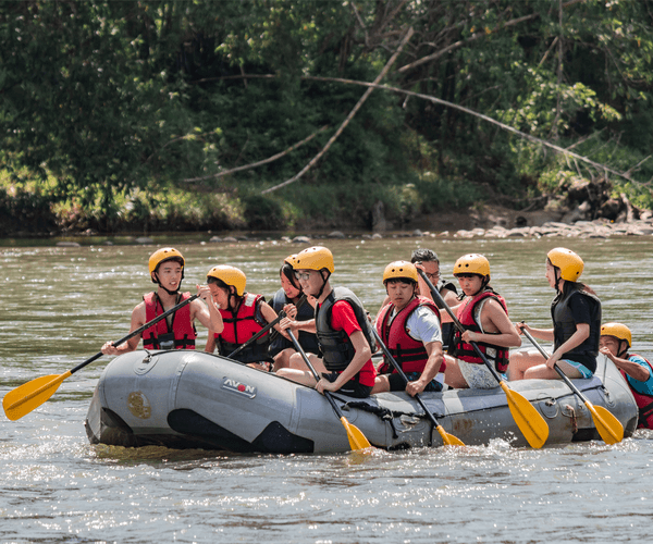 Kiulu Water Rafting, Tamparuli Suspension Bridge & Likas City Mosque Half Day Tour with Lunch (Level 1 -2)