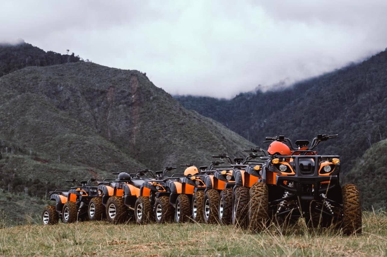 Sabah Kota Kinabalu: Adventure ATV Ride + Paragliding Experience + Desa Park + Fish Spa Day Tour