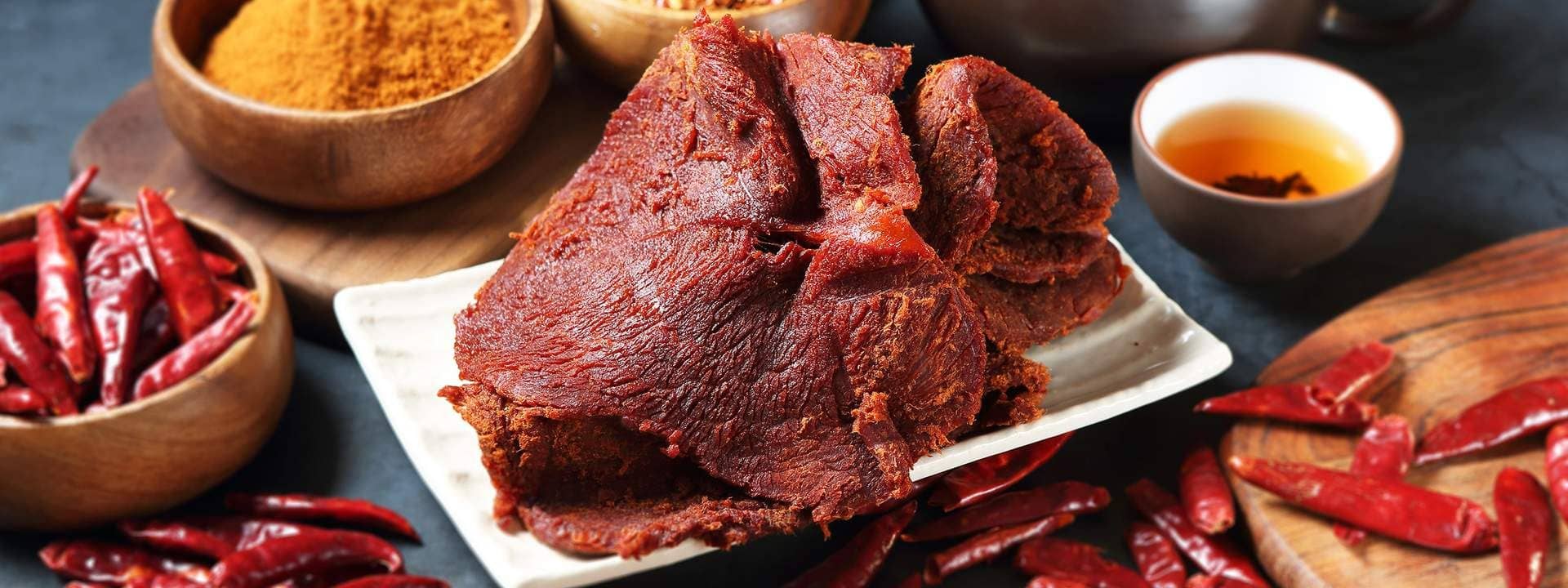 ร้าน Chef Hung Beef Jerky ในย่านสถานี Ximen