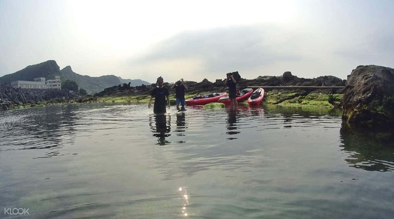 ประสบการณ์พายเรือคายัคที่ชายฝั่งตอนเหนือของไทเป (ใกล้กับหินงวงช้างเซินอ่าว)4